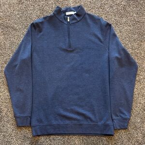NWOT Peter Millar Men's Navy Half-Zip Pullover Size Large